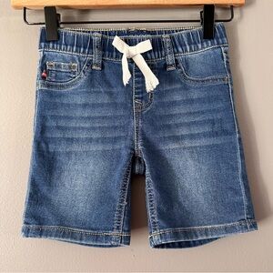 Vigoss Girls The Malibu Mid Shorts Pull on‎ Elastic Waist | Medium Dark Wash